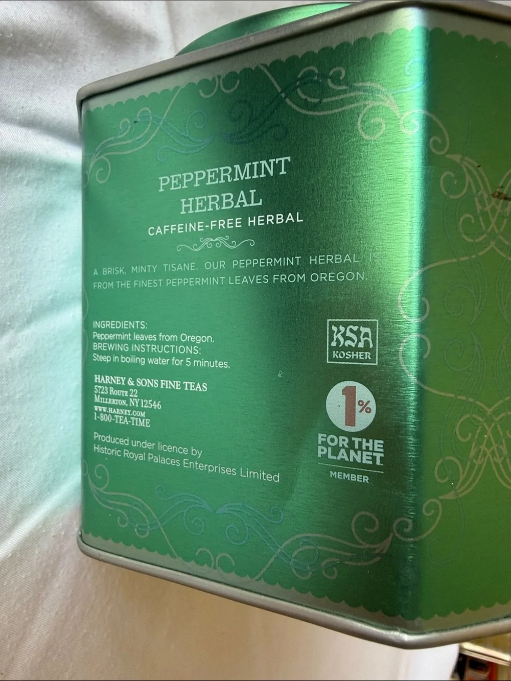 Harney & Sons Peppermint Tea Tin (Tin only)
